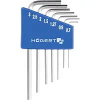 Högert Inbussleutels, precisie Inbussleutel 7 stuks, 0,71-3,0 mm