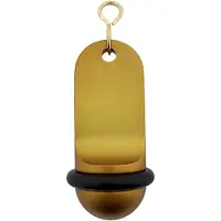 Combicraft Blanco Midi Classic Goud Aluminium Hotel Sleutelhanger 70x30 mm - 5 Stuks