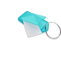 Combicraft Openklapbare Sleutellabels Turquoise 60 x 27 mm - 100 stuks