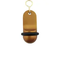 Combicraft Blanco Mini Classic hotel sleutelhanger brons - 60x25mm - 5 stuks