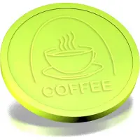 Combicraft Reliëfmunten koffie lime groen - 250 stuks