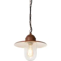 QAZQA Moderne buiten hanglamp roestbruin IP44 - Kansas