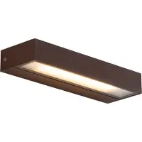 QAZQA Moderne wandlamp roestbruin 22cm incl. LED IP65 - Hannah