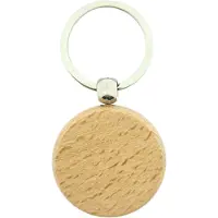 Combicraft Blanco houten sleutelhanger cirkel 40x40mm - verpakking 10 stuks