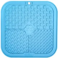 Nobleza Honden likmat - Katten likmat - Antislip rubber - 20 x 20 cm - Blauw