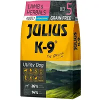 Julius-K9 Julius K9 - Graanvrij en hypoallergeen hondenvoer op lam & aardappel basis - Voor volwassen honden van kleine rassen - 3kg
