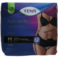 Tena SILHOUETTE NORMAL NOIR - LAGE TAILLE M- 4 x 10 stuks voordeelverpakking