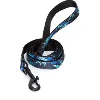 Nobleza Hondenriem met Print - 120 cm - Polyester - Zwart