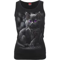 Spiral - Gothic Top - CATTITUDE - Vest - S tot XXL - voor Vrouwen - zwart - Maat XXL