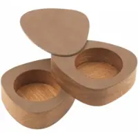 Lind DNA Peper- en zoutstel Curve Salt & Pepper Nupo Brown (Set van 2)