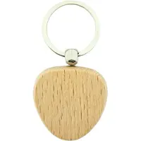 Combicraft Blanco houten sleutelhanger driehoek 40x40mm - verpakking 25 stuks