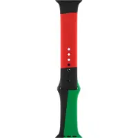 Apple Sport Band voor de Watch Series 1 - 9 / SE (38/40/41 mm) | Series 10 / 11 (42 mm) - Maat M/L - Black Unity
