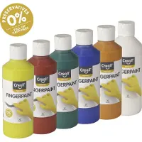 Creall Vingerverf 6 flesjes van 250ml Creall Hobbypakket