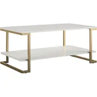 DOMUS Salontafel CAMILA met 1 plank, gemakkelijk te onderhouden mdf, onderstel van metaal, hoogte 45 cm (1 stuk)