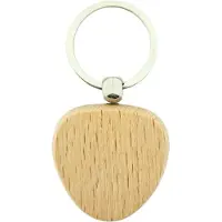 Combicraft Blanco houten sleutelhanger driehoek 40x40mm - verpakking 50 stuks