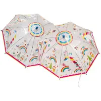 ROCK Paraplu, Rainbow - 66 cm x Ø 60 cm - Verandert van kleur