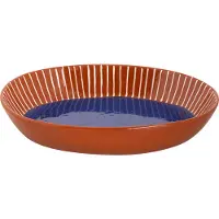 Colori del Sud Schaal Mezquita 28 x 20 cm 1.3 l Wit Blauw Bruin Aardewerk 1 stuk