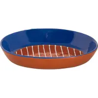 Colori del Sud Schaal Mezquita 23 x 16.2 cm 70 cl Wit Blauw Bruin Aardewerk 1 stuk