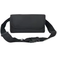 LeonDesign horeca portemonnee Nylon kelnerbeurs met munthouder - 8 x Euro-munt - Zwart