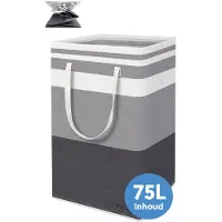 Vicon Draagbare Wasmand met versterkte handgrepen - 75L inhoud - Waszakken - Wassorteerder - Organizer kleding - Wasbox