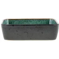 Bitz Schaal Gastro Rectangular Zwart Groen 19 x 14 cm (2-delig)