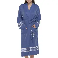 Lalay Hamam badjas Krem Sultan royal blue van Lalay