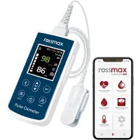 Rossmax SA310 handheld pulsoximeter met smartphoneverbinding