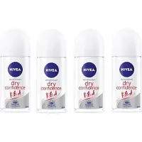 Nivea Dry Confidence Deo Roller - 4 x 50 ml