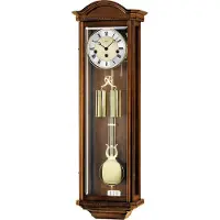 AMS - 2672/9 - Wandklok met slinger - Hout - Glas