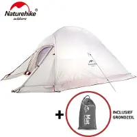 Naturehike Cloud Up 2 Upgraded - 4 Seizoenen - - Tent 2 persoons - Lichtgewicht tent - Incl. grondzeil - 20D 4000MM - Waterdicht - Winter & Sneeuw