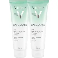 VICHY Normaderm 3 -in-1 Reinigingslotion - 2 x 125 ml - Onzuivere Huid