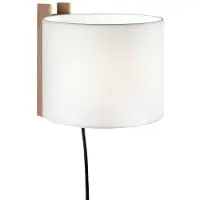 Santa & Cole Wandlampe , dimbare, Wit, Woonkamer, Hout
