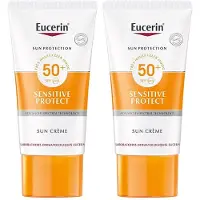 Eucerin Sun Sensitive Protect Crème SPF 50+ - Zonbescherming - Voordeelverpakking - Duopack - 2x50ml