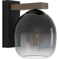 Eglo Wandlamp Filago, dimbaar, alu / grijs / zink, Woon-/ Eetkamer, Glas, Modern, wandlamp