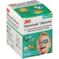 3M Opticlude Silicone Oogpleister Mini Boys 5cm x 6cm 2737Pb50 50 St Pleister