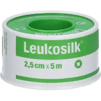 Leukosilk Kleefpleister 2,5cm x 5m 1 St Pleister