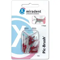Miradent Pic-Brush X-Large Bordeaux | 12 stuks