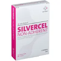 KCI Silvercel Verband Niet Klevend Hydro Alginaat 5x5 cm Cad7050 10 St Verband