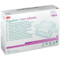 Fresenius Tegaderm Foam Klevend Schuimverband Vierkant 8,8cm X 8,8cm 90610 10 St Compressen