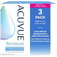 Acuvue Revitalens Lenzenvloeistof Zachte Lenzen 3x360 ml Vloeistof