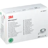 3M Micropore Medische Hechtpleister 1,25cmx9,14m 24 St Pleister