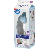 Difrax S-Babyfles Wide 310 ml Glas Blauw | 1 stuk