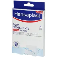 Hansaplast Aquaprotect XXL Steriel 8x10cm 5 St Pleister