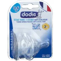 Dodie Anti-Colique Easy Air 3 Zuigspeen 0-6 Maanden 2 St Speen