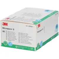 3M Micropore Silicone Hechtpleister 2,5x500cm 12 St Pleister