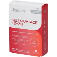 Wassen Selenium-ACE+D+Zn | Antioxidanten | Immuniteit, huid, haar & nagels | + 30 Gratis tabletten 90+30 St Tabletten