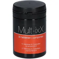 IxX Pharma Mult-ixX | Complex van 12 vitamines, 7 mineralen & Q10 | Energie & vitaliteit 30 St Tabletten