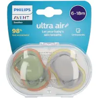 Philips Avent Ultra Air Fopspeen 6-18 Maanden Scf085/20 2 St