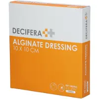 Decifera Alginate Dressing 10 x 10 cm Sw0003 5 St Pleister