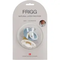 Frigg Latex Fopspeen Rope Night Stone - Cream 0-6 Maanden 2 St Speen